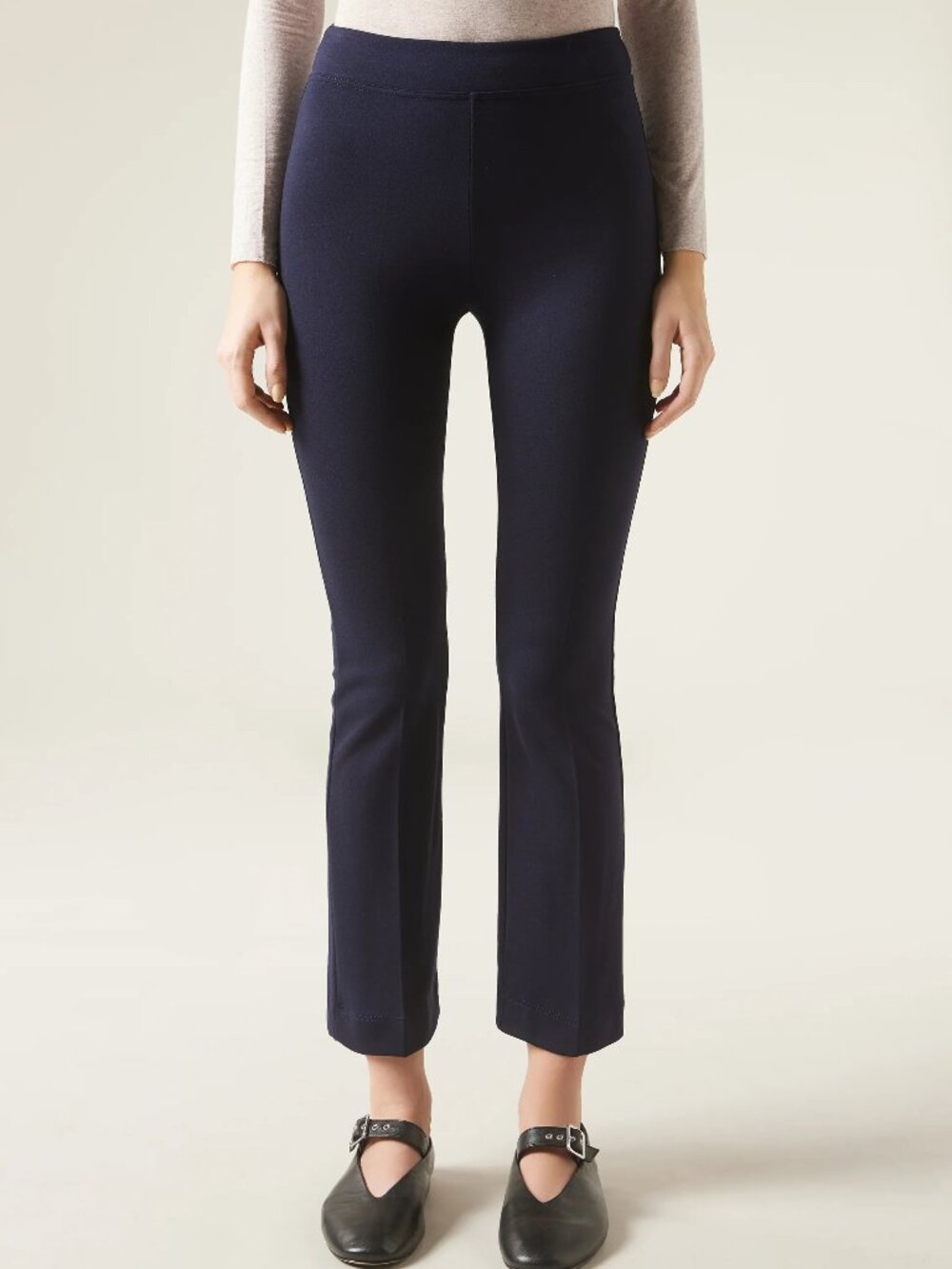 Calzedonia Navy Cropped Flared Pants/NWT/L